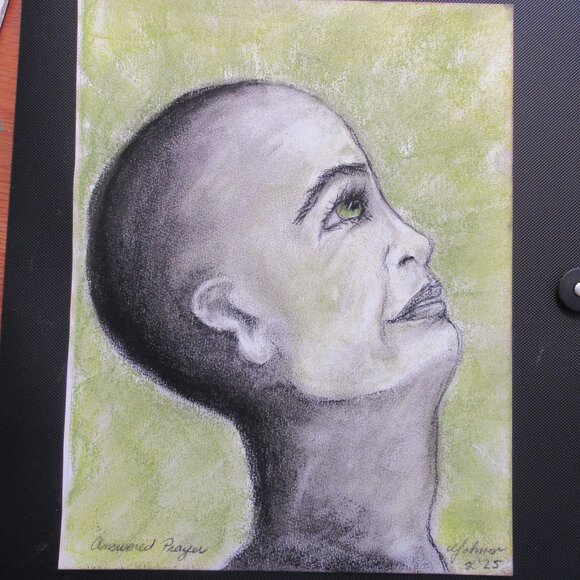 Answered Prayer, Pastel Painting on Paper, Gratitude, Healing - Picture 1 of 7